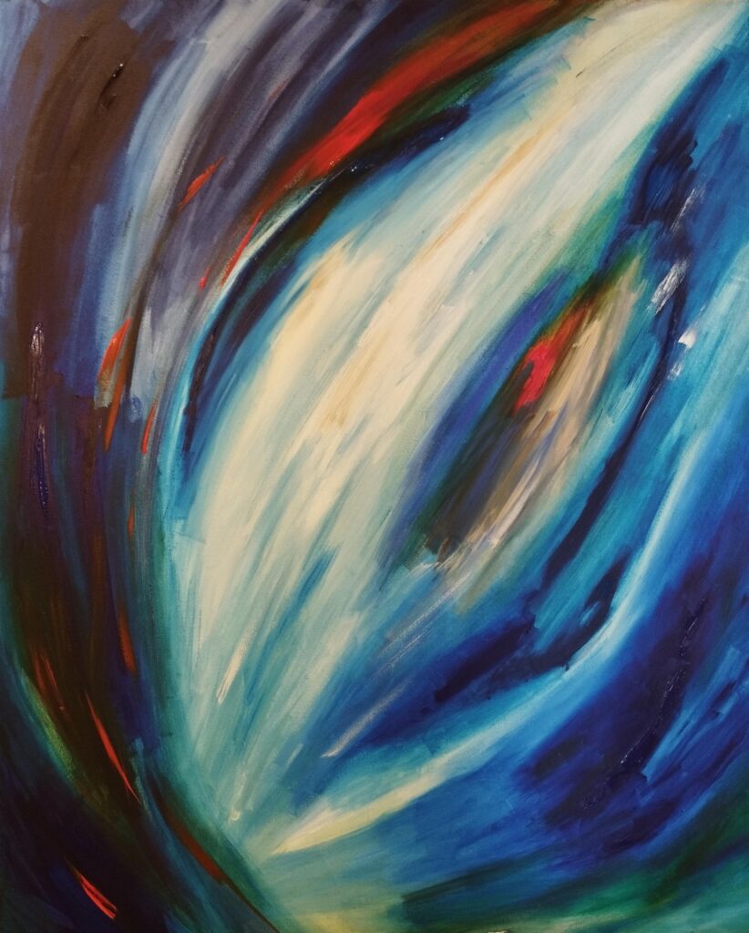 Acrylique sur toile, 81/100cm, 2023
Vendu